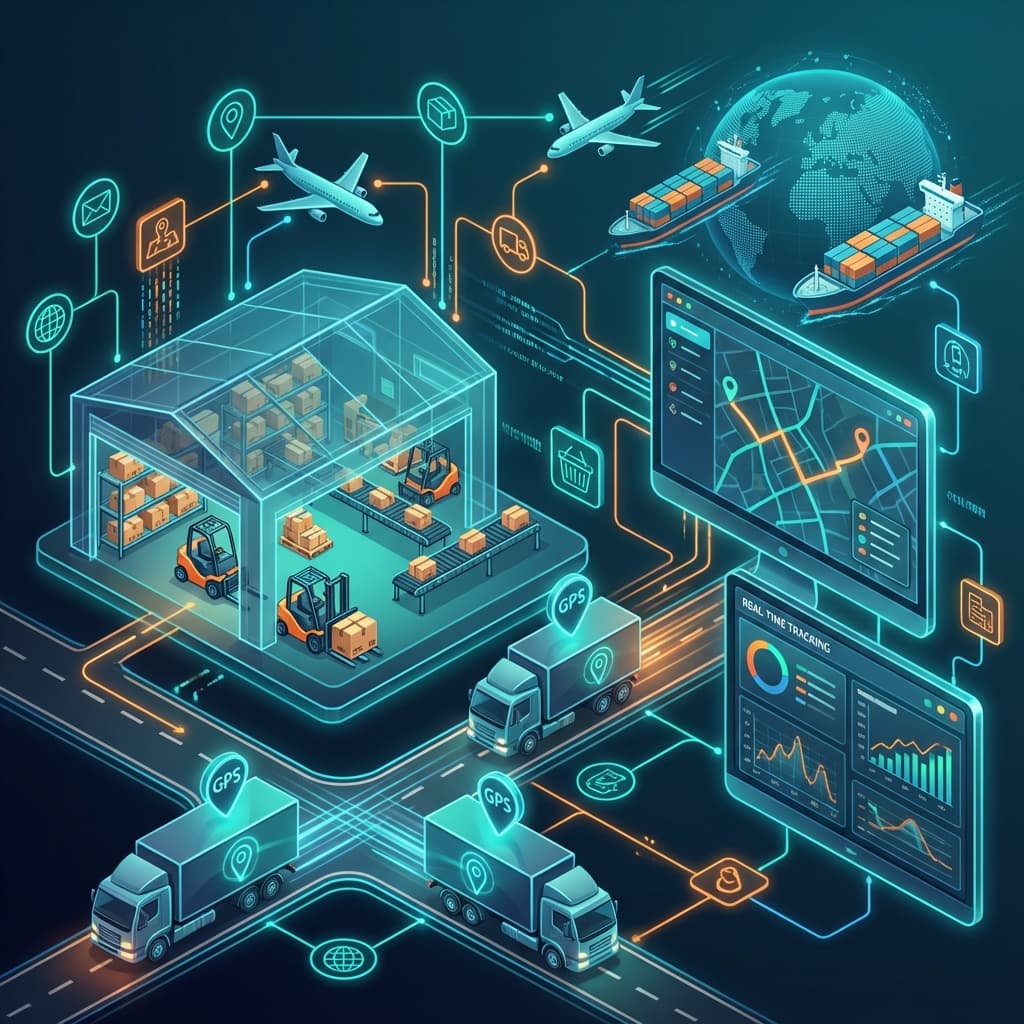 Logistics & Transportation industry illustration